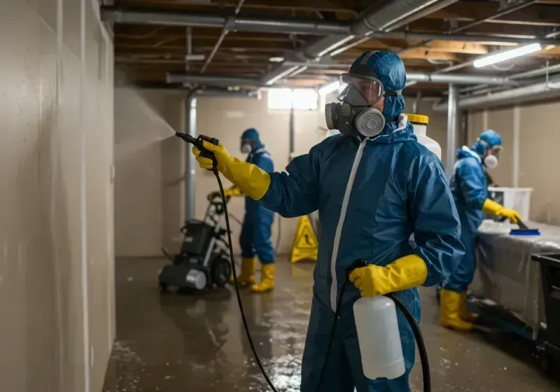 Basement Sanitization and Antimicrobial Treatment process in Bristol, RI